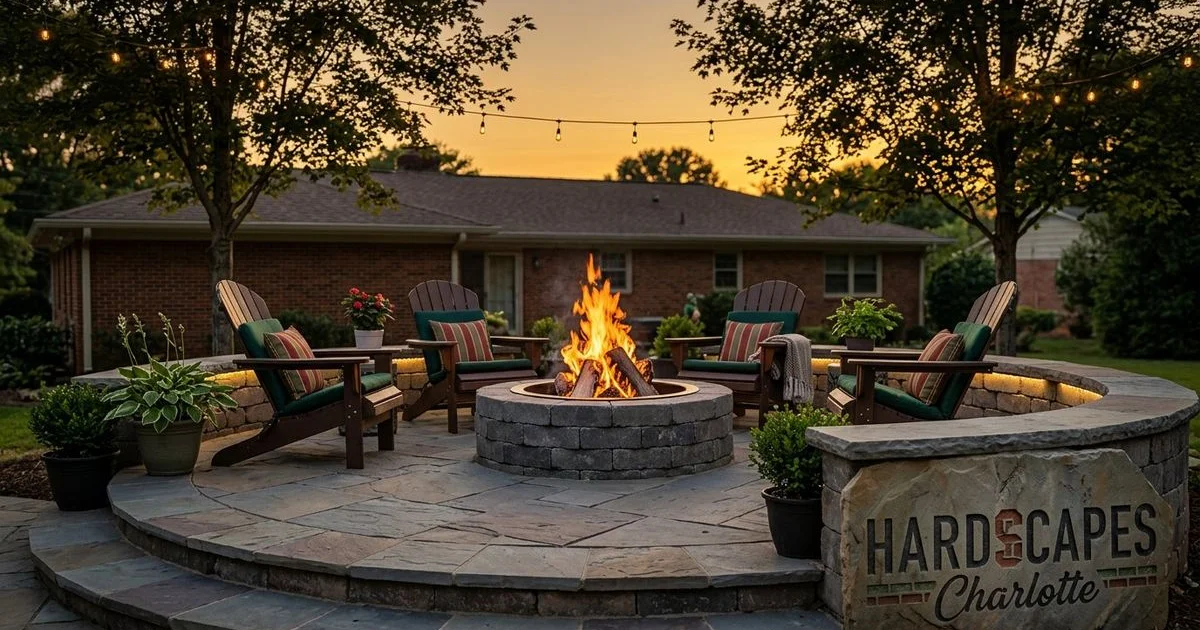 Backyard fire pit design ideas for Charlotte homeowners