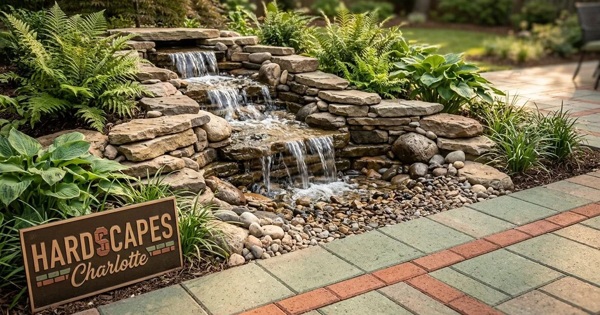 Pondless waterfall benefits for Charlotte homeowners